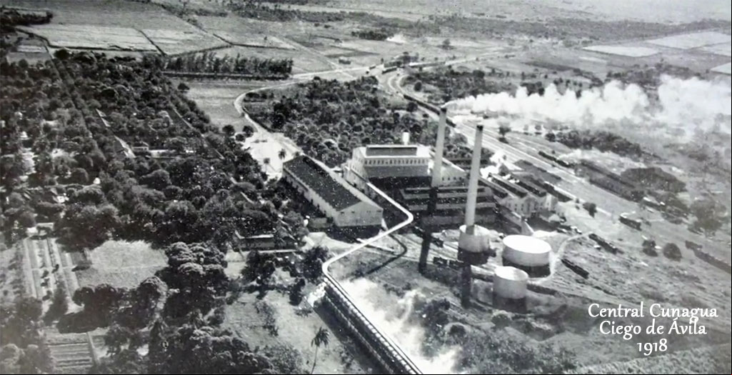 Vista aérea del antiguo Central azucarero Cunagua en Cuba Vista aérea del antiguo Central azucarero Cunagua en Cuba