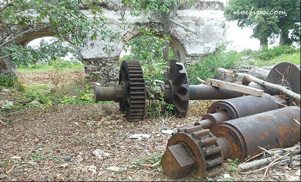Piezas del trapiche del Ingenio Alejandría