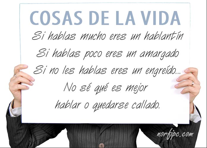 Cosas de la gente, de parejas y de la vida