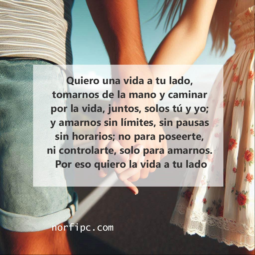 Manos juntas de un muchacho y una muchacha caminando