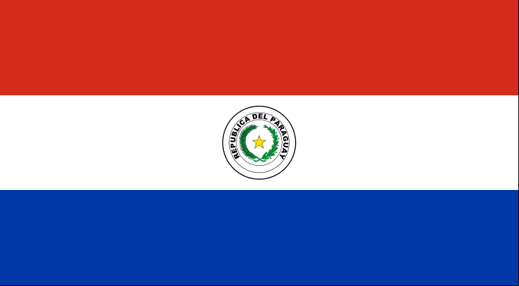 Imagen de la Bandera de la República del Paraguay Imagen de la Bandera nacional de Paraguay