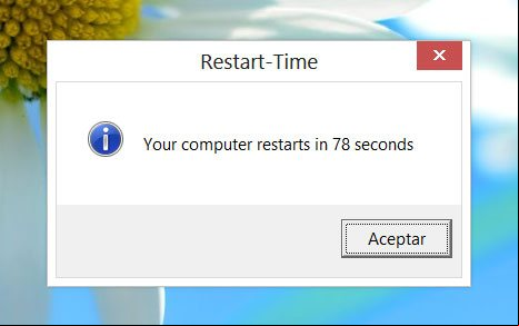 Resultado de la medición del tiempo de reinicio de la PC Resultado de la medición del tiempo de reinicio de la PC