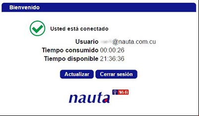 Pantalla de Bienvenida de Nauta
