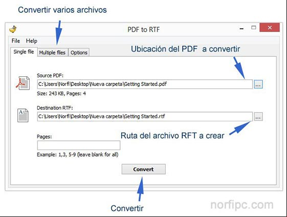 Como convertir un archivo PDF a Word usando PDF Shaper