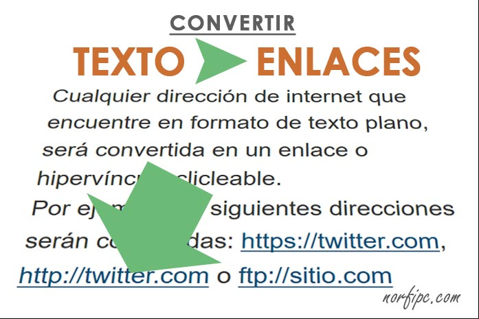 Convertir direcciones URL en formato de texto en enlaces con JavaScript Convertir direcciones URL en formato de texto en enlaces con JavaScript