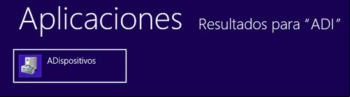 Como abrir el de dispositivos en Windows 8 solo escribiendo ADI Como abrir el de dispositivos en Windows 8 solo escribiendo ADI